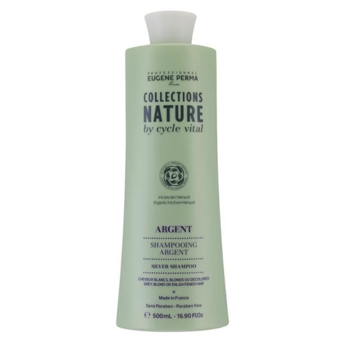 Eugène Perma Shampoing argent 500ml Sans parabène, Sans sulfate