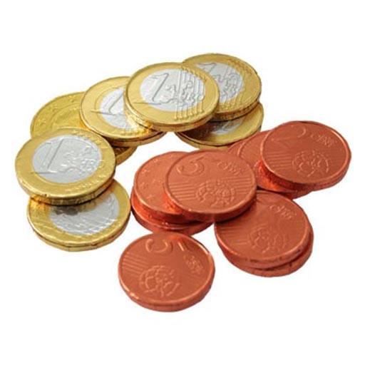 Filets de 'Pièces Euros' en Chocolat (lot de 10)