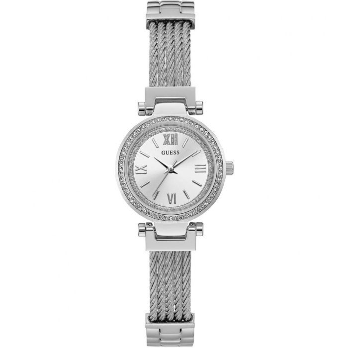montre guess w1009l1 - montre cristaux acier femme