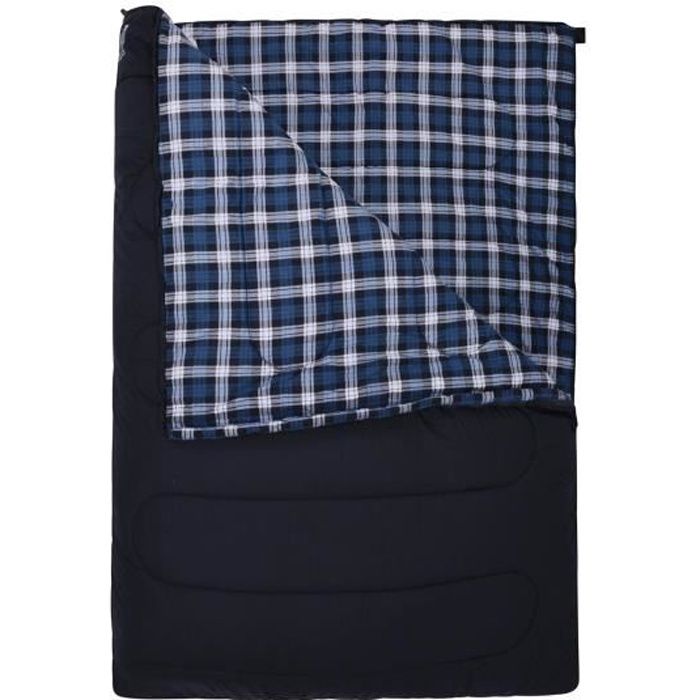 Mountain Warehouse Sac de Couchage Double Adulte Rectangle Classique Saison 1-2