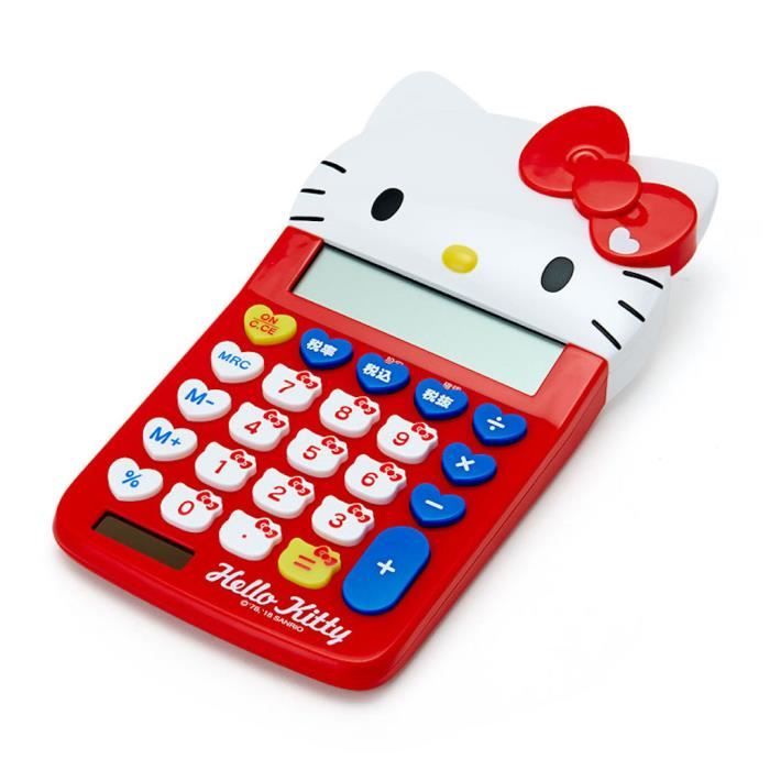 Japon sanrio hello kitty calculatrice fille migon rouge