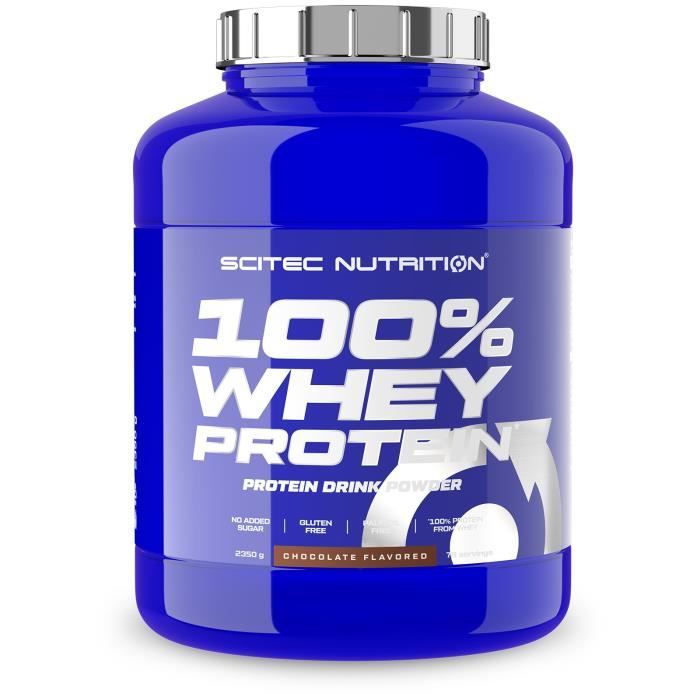 100% WHEY PROTEIN 2350g CHOCOLAT - Scitec Nutrition Proteine
