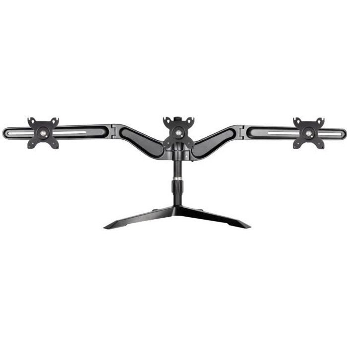 SilverStone SST-ARM31BS - Triple Three Arm LCD/LED support de montage d'écran pour bureau, écrans jusqu'à 24 pouces, s'incline & ...