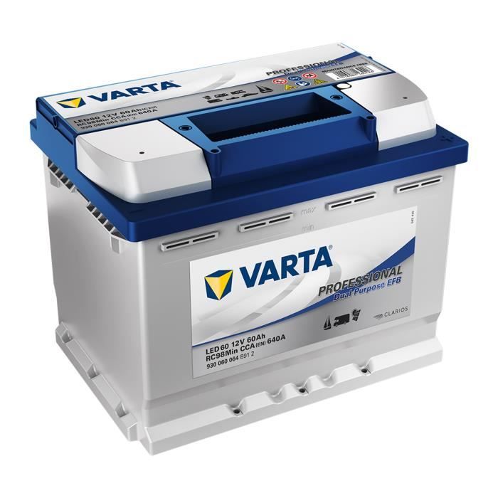 Batterie VARTA Professional Dual Purpose EFB LED 60 12V 60AH 680 AMPS 246x175x190 + Droite