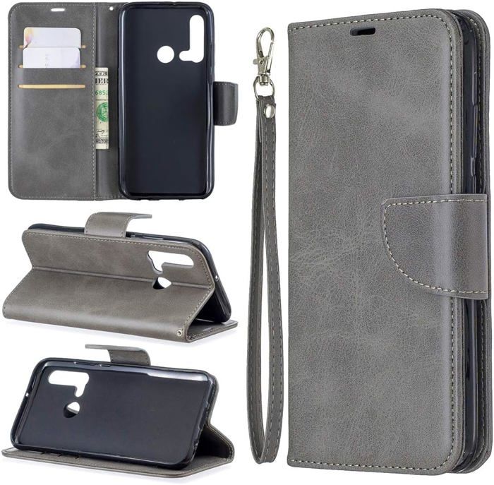 Suncase Étui En Cuir Pour Huawei P20 Lite - Livre Slim, Support Inclinable Et Emplacement Carte