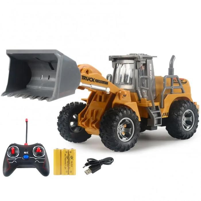 HERSITY Camion Pelleteuse Jouet Avec Bras De Creusement - Voiture Friction Métal Plastique Pour Enfants 3-6 Ans