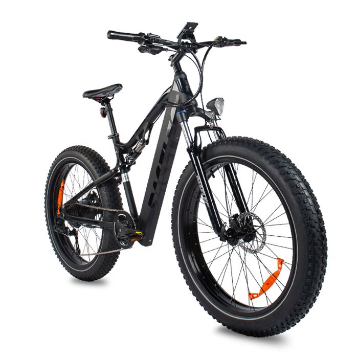 Electric Bike 26’*4.0 Fat Tires 500W Motor 48V13AH Lithium Battery Road Electric Bicycle Adults City E-Bike