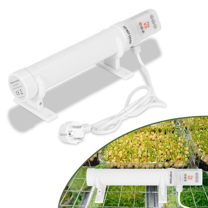 Comparer les prix de Tubiaz Chauffage de serre Chauffage Installation flexible électrique à tige blanche pour serres 60W KIT DE CULTURE