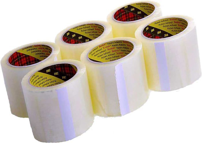 Lot De 6 Rouleaux Ruban Adhésif D'Emballage Transparent - 48mm X 66m, 45 Microns, + 1 Distributeur, Pour Cartons, Déménagement - 13
