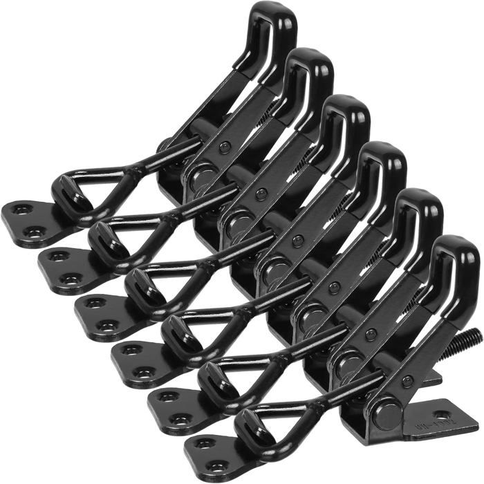 Lot De 4 Loquets à Bascule En Métal - Fermeture Réglable Pour Boîtes, Armoires, Portes