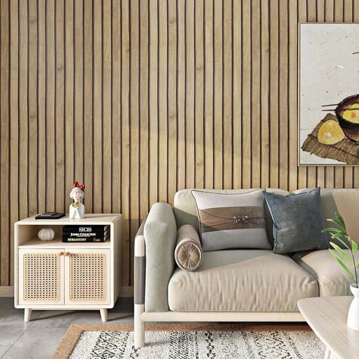 Papier Adhesif pour Meuble Bois Effet Tasseaux Revtement Adhesif Cuisine Marron C ir Effet Tasseaux Bois 30 x 500 cm