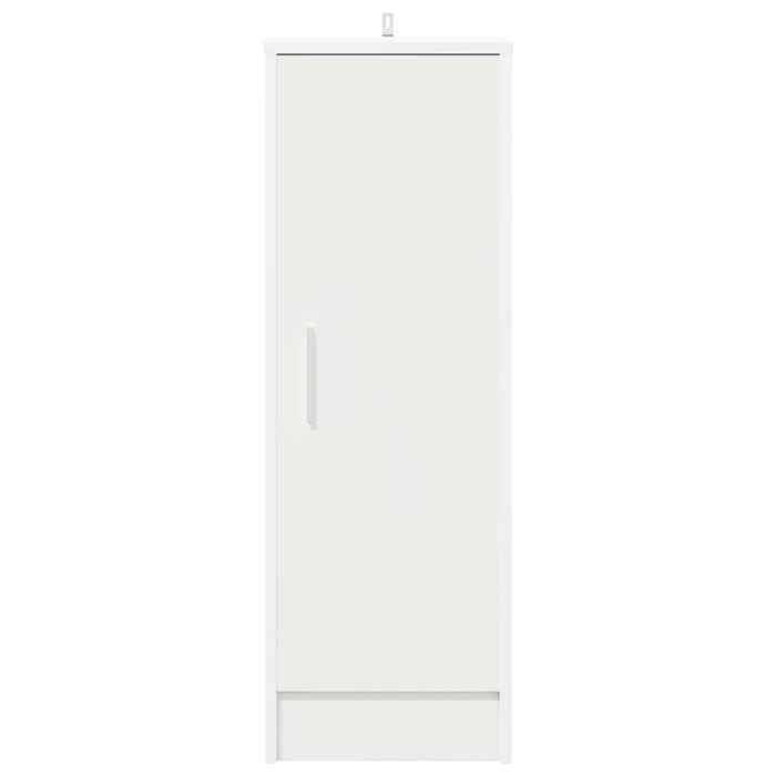 Armoire à chaussures en aggloméré - WIENS - Blanc - 32x35x92 cm - 6 étagères - Facile à nettoyer