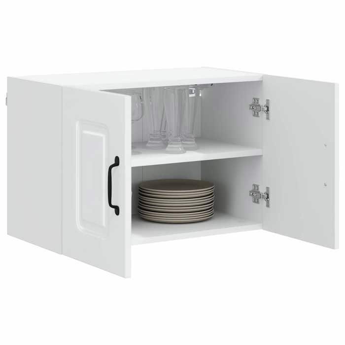 (Vente Chaude)Blanc Placard/Buffet de cuisine - Armoire de cuisine Kalmar 2 pcs - CLOUD - Cabinet de cuisine - Blanc 60x31x40 cm 729