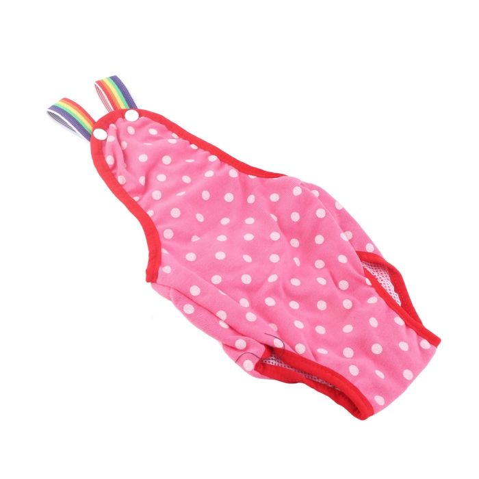 SALUTUYA Couche pour chien femelle Couche pour animaux de compagnie sous-vêtements menstruels à bretelles réutilisables et