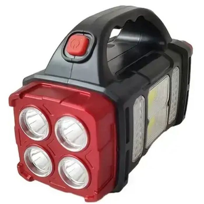Comprend une lampe torche LED rechargeable (panneau solaire et chargement USB) une lampe de travail tactique COB et 4 modes.
