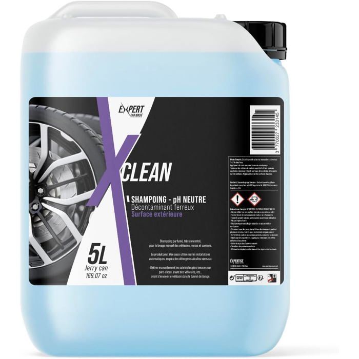 Shampoing voiture pH Neutre 5L - Décontaminant ferreux – Élimine