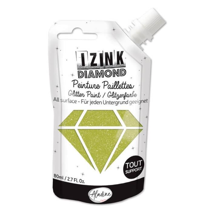 Peinture Izink Diamond - Vert clair - 80ml