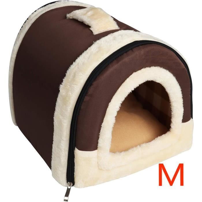 Animal Maison Pet Sac de Couchage Cuddle Pochette Lit Animal de Lavable Tapis de Maison pour Burrower Chatons Chats Chiots LapinM