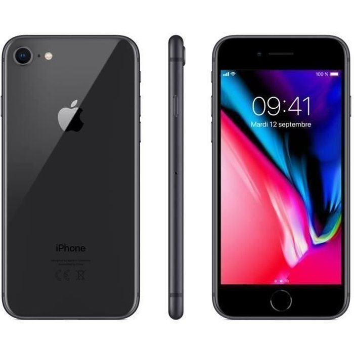 Top achat T&eacute;l&eacute;phone portable iPhone 8 64 Go Gris Sideral Reconditionné - Etat Correct pas cher