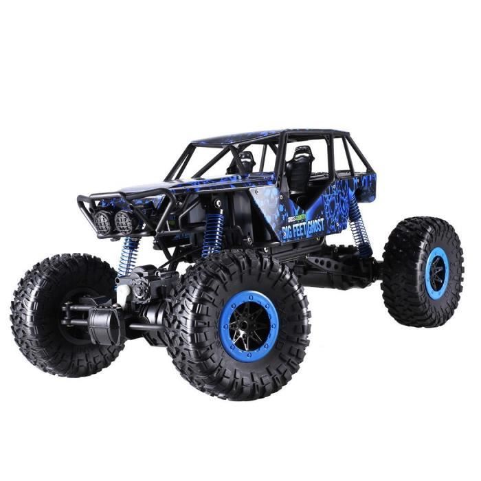Voiture RC 4WD 1:10 – 52 Km/h, Double Batterie 40 Min, Tout-terrain étanche, 2 Coques Interchangeables, Cadeau De Ouf !
