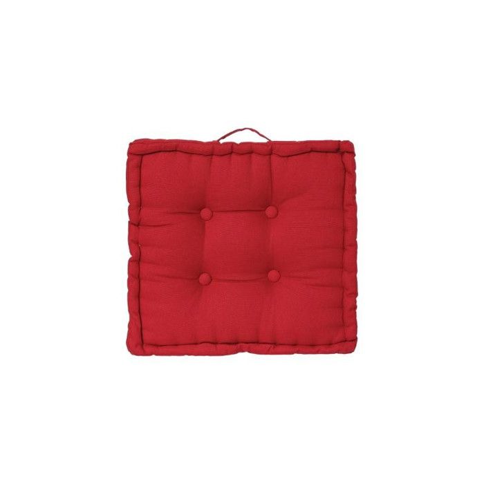 Coussin de sol 40 x 40 x 8 cm Atmosphéra - Rouge