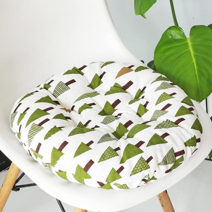 Coussin Chaise Rond 50x50cm - Rembourrage 8cm Pour Intérieur/extérieur