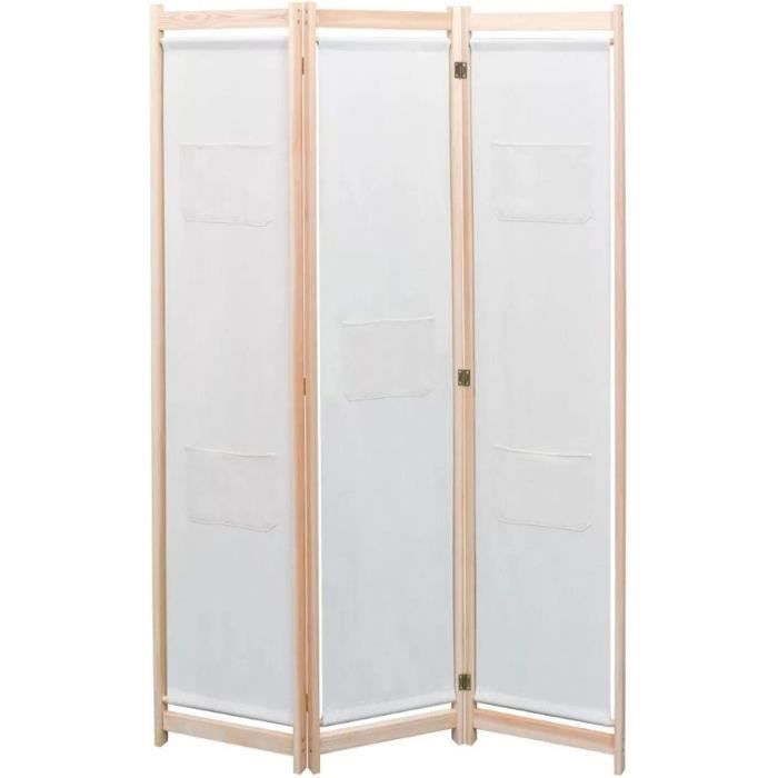 Joparri Paravent, cloison de séparation, 180 x 180 cm, autoportant, brise-vue, séparateur de pièce flexible pour bureau, beige