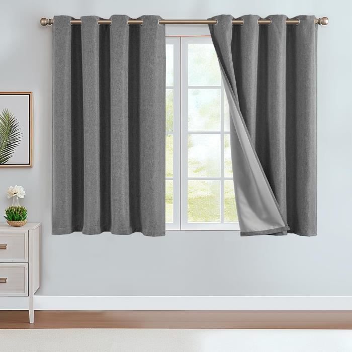 Rideaux Opaques Rasch Gris Brillant - Neuf, Sans Emballage