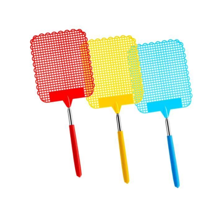 3 Pièces Tapette à Mouches Extensible, Tapette à Mouches Télescopique