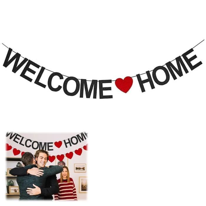 Banderole "Welcome Back" – Guirlande De Bienvenue 4m, Lettres ~16cm, Papier Brillant – Pour Maison, Salle De Classe, Fêtes