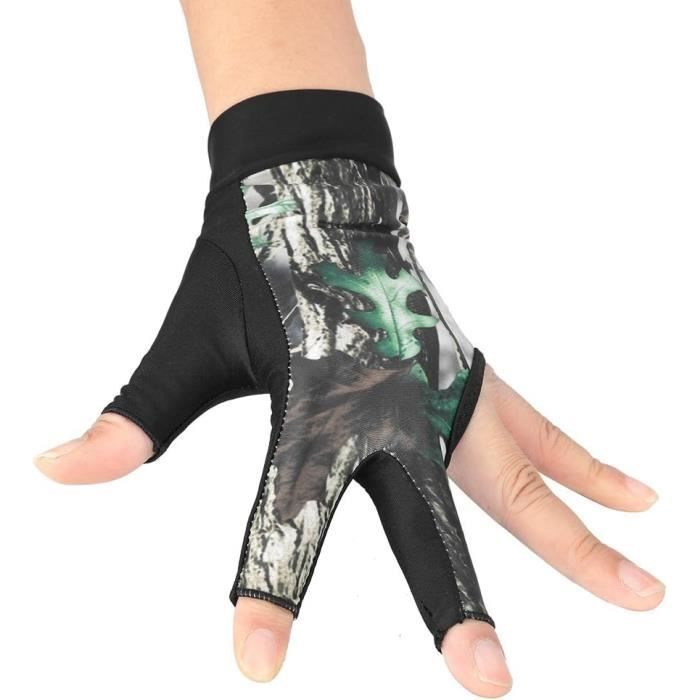 LHKJ Gant De Billard 3 Doigts Main Gauche - Nylon Antidérapant Pour Meilleure Précision