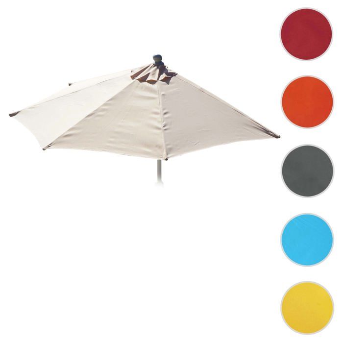 Toile de rechange pour parasol demi-rond Parla 300cm UV 50+ 3kg crème