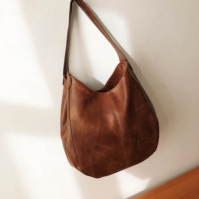 sac noir cuir souple
