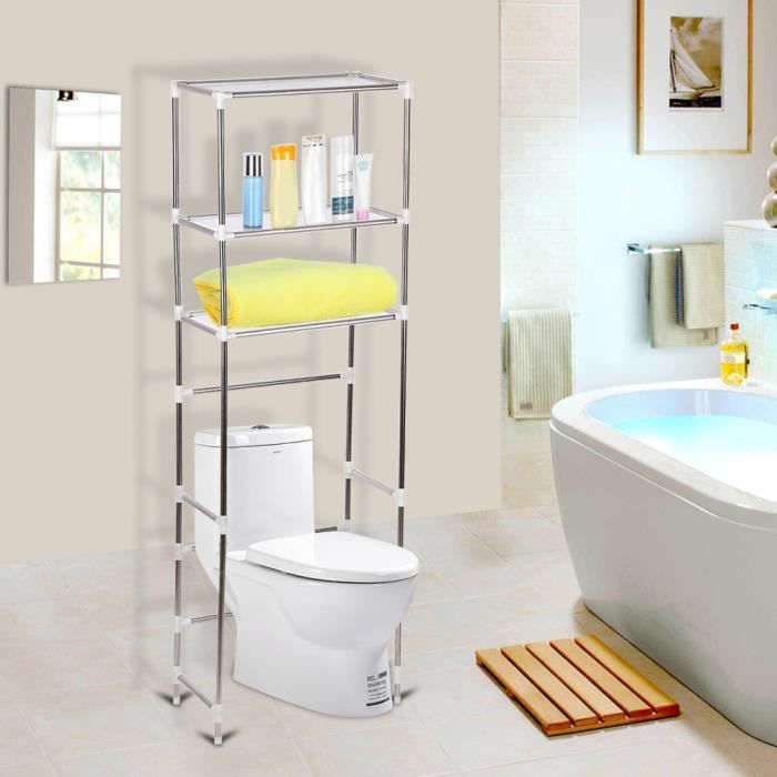 165 58cm Meuble Wc Rangement De Serviette De Toilette A 3