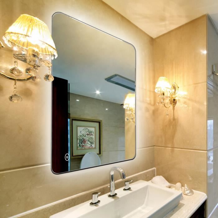 Angle Rond Miroir De Salle De Bain Led Lampe De Miroir Eclairage