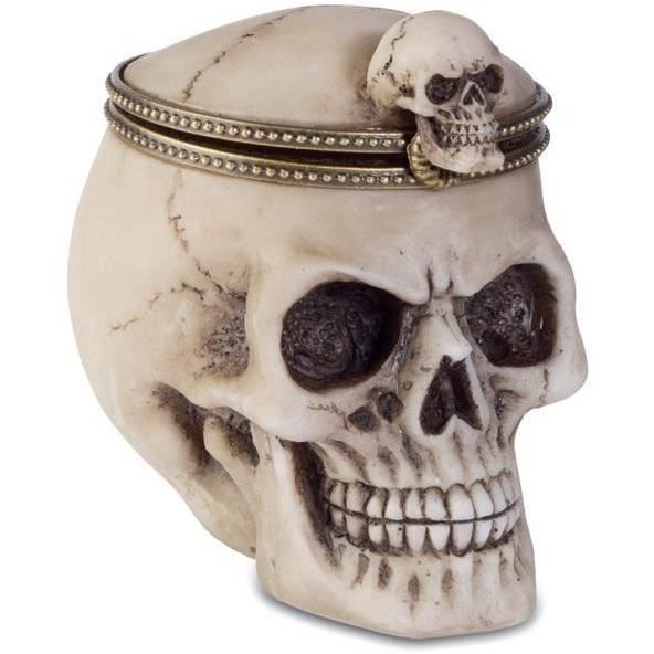 Nemesis Spirit Board Cœur Forme Boîte Crâne entrer Gothique Bijoux Cadeau Souvenir