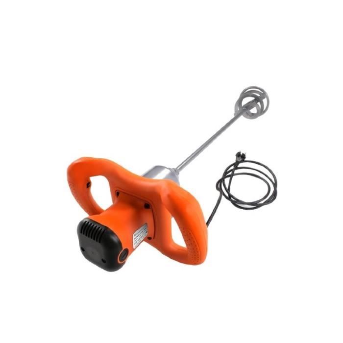 Malaxeur électrique 1500W - 6 Vitesses - Mélange Ciment, Mortier, Plâtre - Mélangeur Heavy Duty