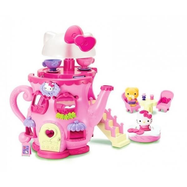 Au caf  Hello  Kitty  Maison  en forme de th i re avec 