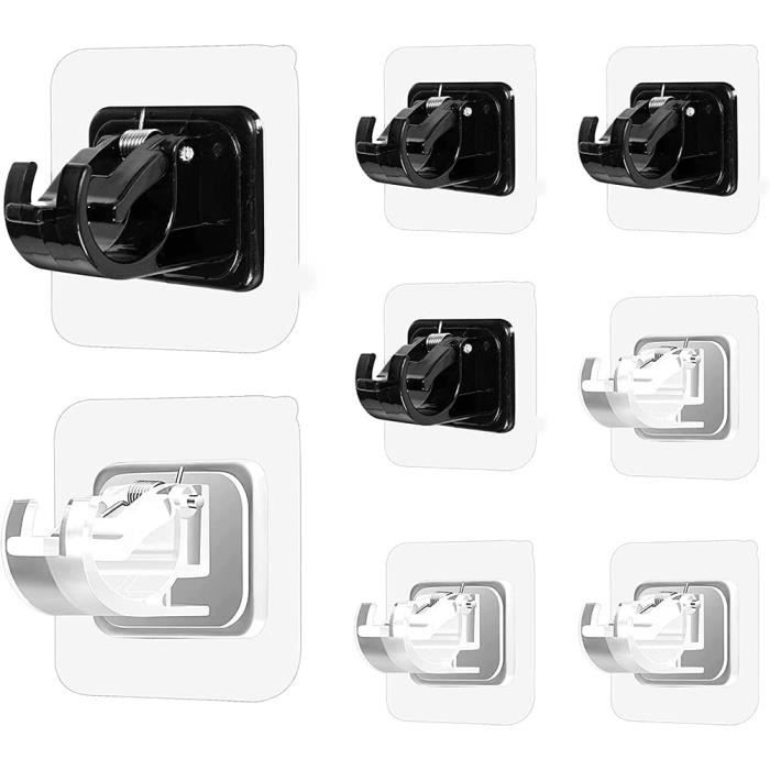 Lot De 4 Crochets Pour Tringle à Rideau, Sans Perçage, Auto