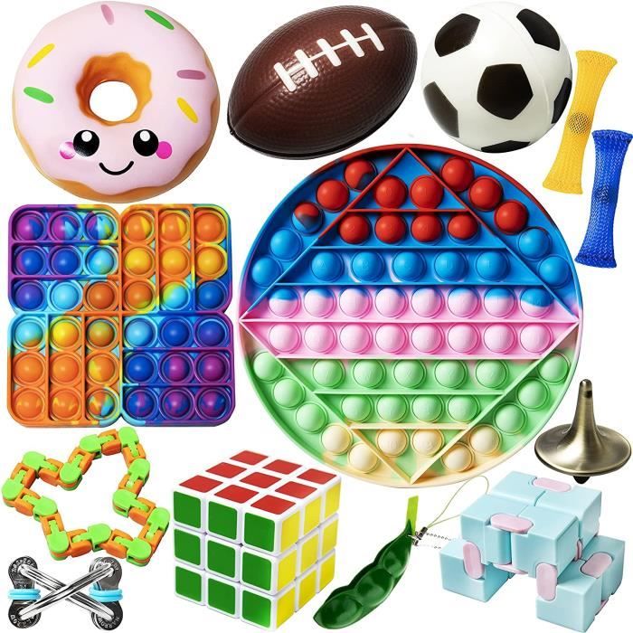 Pop Sensory Fidget Toys Set Jouets Sensorielle Anti Stress Autism Objet Balle  Anti-Stress Anti-anxiété Boule Antistress Ado Enfant - Cdiscount Jeux -  Jouets