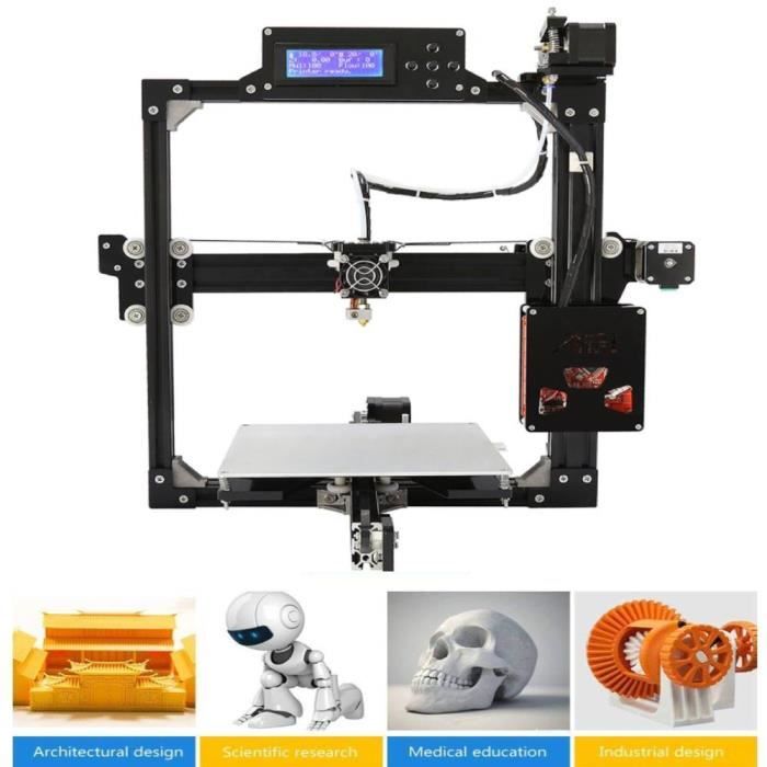 Imprimante 3D Kit Configuration haut de gamme DIY Structure en alliage