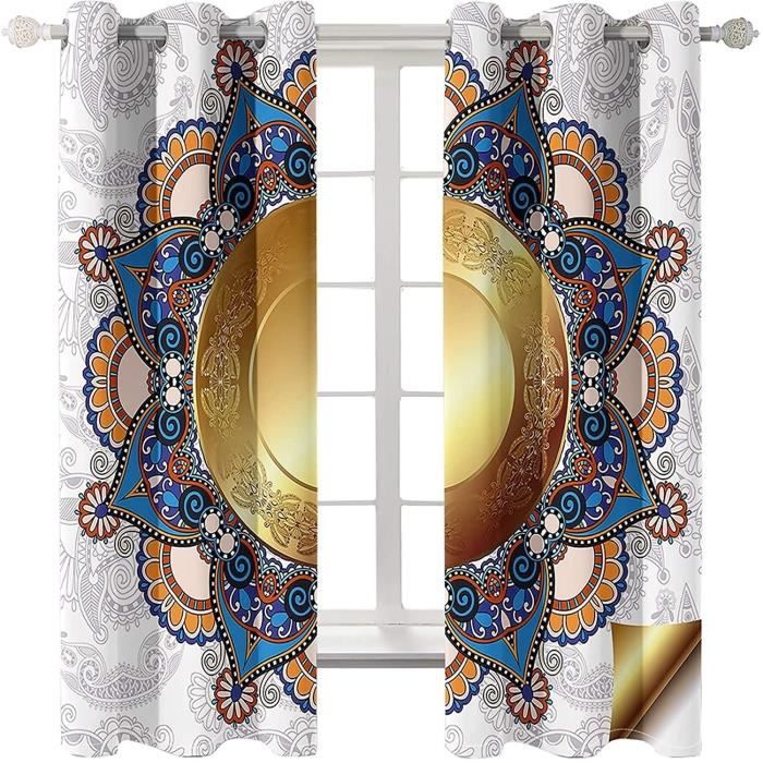 BAROQUE DENTELLE VOILE Rideau Panneau Floral Filet Fenêtre Diviseur Blanc Chic EUR 33,72 - FR