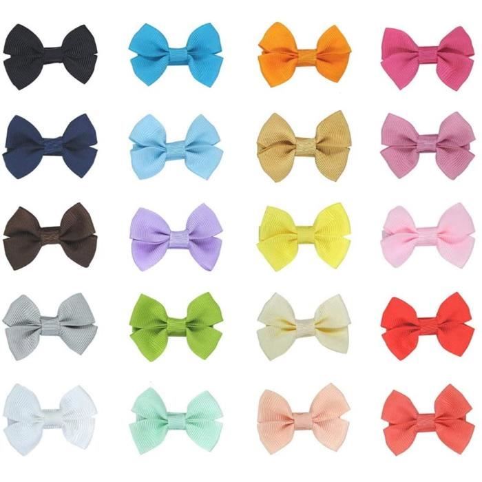 pcs Barrette Bebe Fille 3 5x5 5cm Noeud Cheveux Fille Couleurs Barrette Bebe Fille Noeud Anti Glisse Noeud Cheveux Fille Gros Cdiscount Au Quotidien