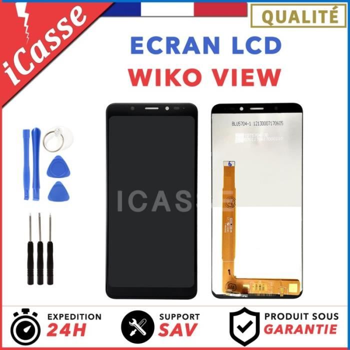 Ecran complet Vitre tactile LCD pour téléphone portable Wiko View Go 5.7" OR