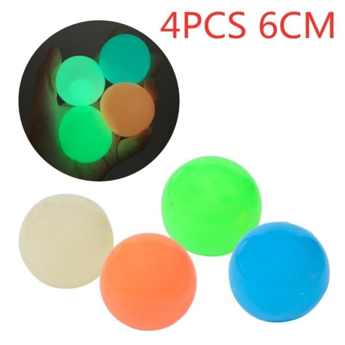 Balle TPR 65 Mm 4 Fluorescentes | Pour Anxiété, TDAH, Autisme | Taille