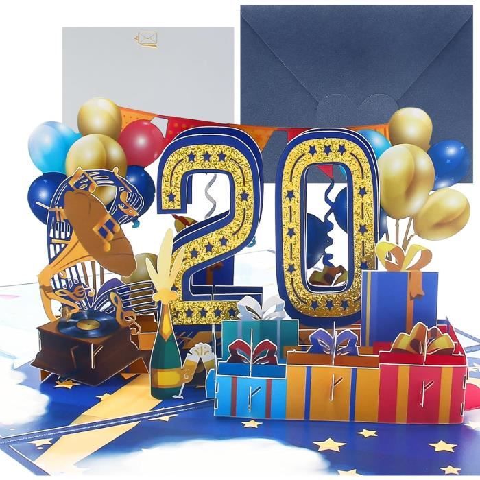 Piccadilly Carte D'anniversaire Moderne Pour Femme 20,3 X 15,2 Cm