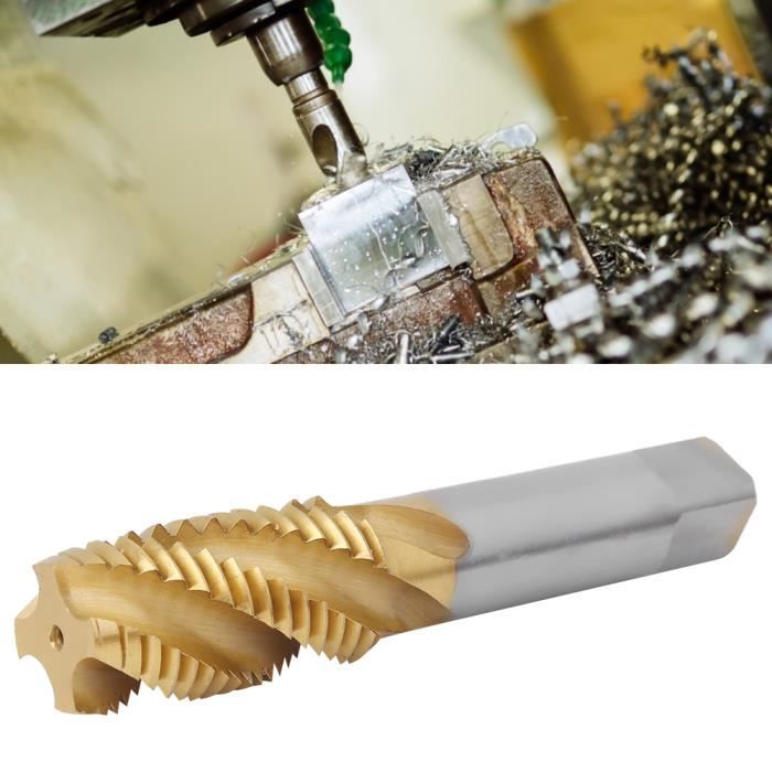Taraud Machine HSS UNC 8-32 à Cannelures Spirale – Acier Rapide, Pour Aluminium/acier/inox (long. 56mm)