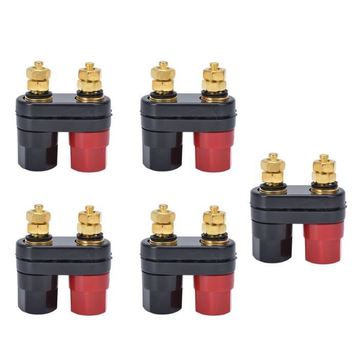 8Pcs 4Mm Fiche Banane Haut-Parleur Fils Connecteur Adaptateur 24K