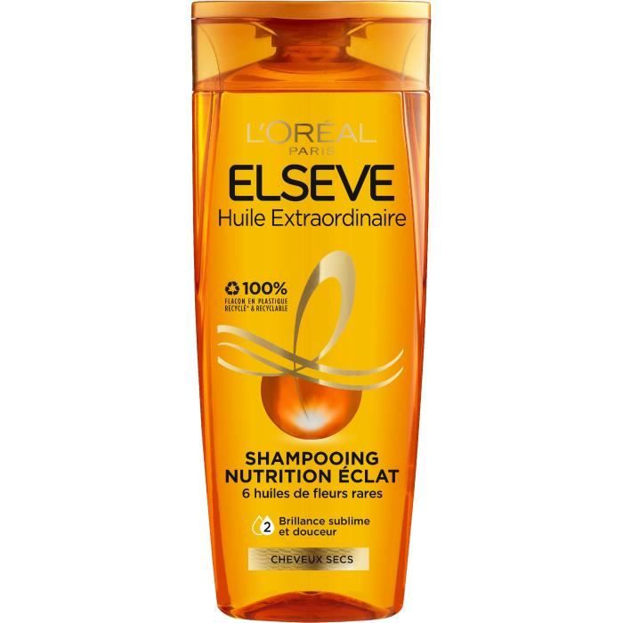 Shampoing Nutrition éclat Elsève L'OREAL PARIS - Cheveux Secs - 250 ml