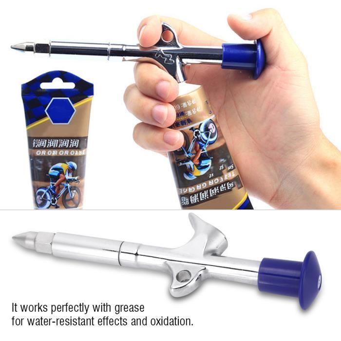 ESTINK Pistolet à graisse pour roulement de vélo Pistolet à graisse Keenso, Kit de pistolet à
